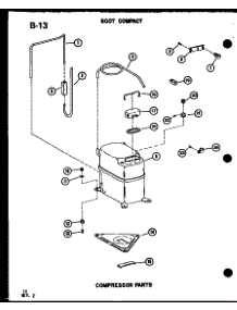 Compressor Parts (Es12-2Ml / P54974-60R) (Es9-2Ml / P68818-1R) parts for Amana Room Air Conditioner ES9-2ML/P68818-1R from AppliancePartsPros.com