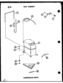 Compressor Parts (Es7-2Ms / P54974-45R) (Es9-2Ms / P54974-46R) (Es11-2Ams / P54974-47R) (Es12-2Ms / P54974-48R) parts for Amana Room Air Conditioner ES9-2MS/P54974-46R from AppliancePartsPros.com