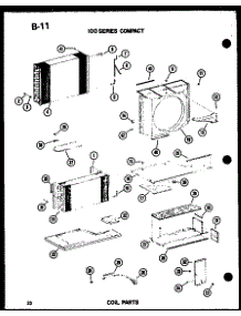 Coil Parts (Es-108-2S / P67231-14R) parts for Amana Room Air Conditioner ES9-2MS/P54974-46R from AppliancePartsPros.com
