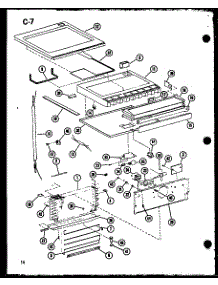 Cabinet Parts parts for Amana Bottom-Mount Refrigerator ESBFC16C-G-P60235-19WG from AppliancePartsPros.com