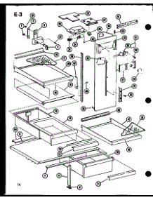 Shelves parts for Amana Bottom-Mount Refrigerator ESBFC16D-A-P60235-23WA from AppliancePartsPros.com