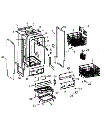 Outside Cabinet parts for  Dishwasher ESD210 from AppliancePartsPros.com