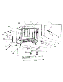 Cabinet Assy parts for  Dishwasher ESD300 from AppliancePartsPros.com