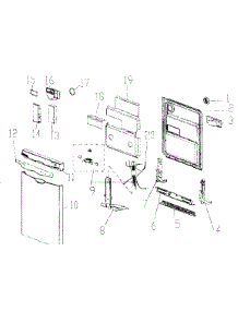 Door Assy parts for  Dishwasher ESD300 from AppliancePartsPros.com