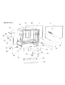 Cabinet Assy parts for  Dishwasher ESD302 from AppliancePartsPros.com