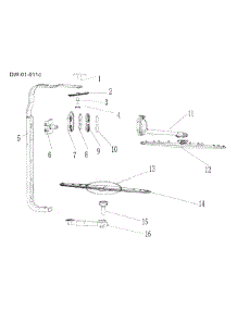 Sprayer Assy parts for  Dishwasher ESD311 from AppliancePartsPros.com