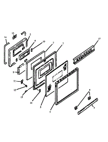 Oven Door (Esf34002lg / P1130955nl) parts for Caloric Electric Range ESF34002L/P1142613NL from AppliancePartsPros.com