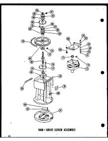 Ram + Drive Screw Assembly parts for Amana Trash Compactor ESMC-1-A/P18011-2TA from AppliancePartsPros.com