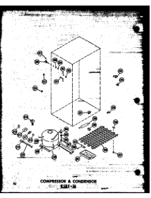 Compressor & Condenser Esrf-16 (Esrf16a / P60303-3Wa) (Esrf16c / P60303-3Wc) (Esrf16ag / P60303-3Wg) (Esrf16 / P60303-3W) parts for Amana Top-Mount Refrigerator ESR-16-AG-P60303-2WG from AppliancePartsPros.com