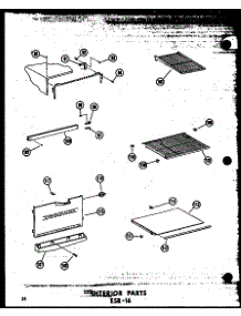 Interior Parts Esr-16 (Esr-16 / P60303-2W) (Esr-16-Ag / P60303-2Wg) (Esr-16-C / P60303-2Wc) (Esr-16-A / P60303-2Wa) parts for Amana Top-Mount Refrigerator ESR-16-P60303-2W from AppliancePartsPros.com