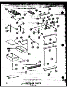 Interior Parts Esr-16 (Esr-16 / P60303-2W) (Esr-16-Ag / P60303-2Wg) (Esr-16-C / P60303-2Wc) (Esr-16-A / P60303-2Wa) parts for Amana Top-Mount Refrigerator ESR-16-P60303-2W from AppliancePartsPros.com