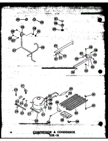 Compressor & Condensor Esr-16 (Esr-16 / P60303-2W) (Esr-16-Ag / P60303-2Wg) (Esr-16-C / P60303-2Wc) (Esr-16-A / P60303-2Wa) parts for Amana Top-Mount Refrigerator ESR-16-P60303-2W from AppliancePartsPros.com