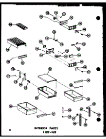 Interior & Parts Esrf-16W (Esrf-16W-A / P60303-52Wa) (Esrf-16W-C / P60303-52Wc) (Esrf-16W-Ag / P60303-52Wg) (Esrf-16W / P60303-52W) parts for Amana Top-Mount Refrigerator ESR-16W-AG-P60303-51WG from AppliancePartsPros.com