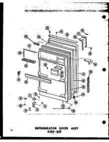 Refrigerator Door Assy Esrf-16W (Esrf-16W / P60303-23W) (Esrf-16W-C / P60303-23Wc) (Esrf-16W-Ag / P60303-23Wg) (Esrf-16W-A / P60303-23Wa) parts for Amana Top-Mount Refrigerator ESR-16W-P60303-24W from AppliancePartsPros.com
