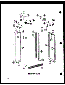 Interior Parts (Sr25w-C / P60350-39Wc) (Sr25w / P60350-39W) (Sr25w-A / P60350-39Wa) (Sr25w-L / P60350-38Wl) (Sr25w-Ag / P60350-39Wg) (Sd25w-C / P60350-40Wc) (Sd25w / P60350-40W) (Sd25w-A / P60350-40Wa) (Sd25w-L / P60350-40Wl) (Sd25w-Ag / P60350-40Wg) (Sr22w-C / P60350-42Wc) (S parts for Amana Side-By-Side Refrigerator ESR17N-AG-P60350-26WG from AppliancePartsPros.com