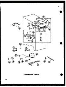 Compressor Parts (Sr25w-C / P73320-17Wc) (Sr25w-A / P73320-17Wa) (Sr25w-Ag / P73320-17Wg) (Sr25w / P73320-17W) (Sr25w-L / P73320-17Wl) (Sd25w-C / P73320-18Wc) (Sd25w / P73320-18W) (Sd25w-A / P73320-18Wa) (Sd25w-L / P73320-18Wl) (Sd25w-Ag / P73320-18Wg) (Sr22w-C / P73320-20Wc) parts for Amana Side-By-Side Refrigerator ESR17N-AG-P60350-26WG from AppliancePartsPros.com