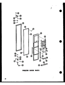 Freezer Door Parts parts for Amana Side-By-Side Refrigerator ESR17N-C-P60230-3WC from AppliancePartsPros.com