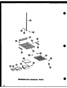 Refrigerator Interior Parts parts for Amana Side-By-Side Refrigerator ESR22N-C-P60201-75WC from AppliancePartsPros.com