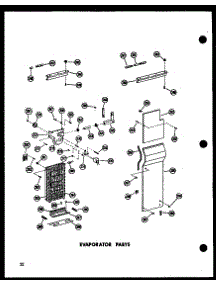 Evaporator Parts parts for Amana Side-By-Side Refrigerator ESR22N-C-P60350-33WC from AppliancePartsPros.com