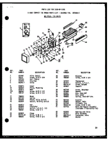 8 Cube Compact Ice Maker parts for Amana Side-By-Side Refrigerator ESR22N-L-P73320-50WL from AppliancePartsPros.com