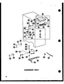 Compressor Parts parts for Amana Side-By-Side Refrigerator ESR22N-P60230-10W from AppliancePartsPros.com