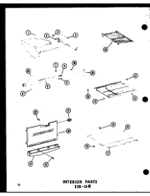 Interior Parts (Esrc316b-L / P73500-1Wl) (Esrc316b / P73500-1W) (Esrc316b-G / P73500-1Wg) (Esrc316b-C / P73500-1Wc) (Esrc316b-A / P73500-1Wa) parts for Amana Top-Mount Refrigerator ESRC316B-G-P73500-1WG from AppliancePartsPros.com
