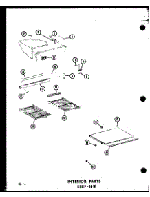 Interior Parts (Esrfc316b-G / P73500-2Wg) (Esrfc316b-A / P73500-2Wa) (Esrfc316b-C / P73500-2Wc) (Esrfc316b-L / P73500-2Wl) (Esrfc316b / P73500-2W) parts for Amana Top-Mount Refrigerator ESRC316B-L-P73500-1WL from AppliancePartsPros.com