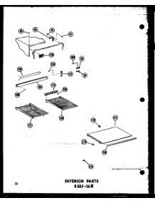 Interior Parts Esrf-16W (Esrf-16W / P60303-23W) (Esrf-16W-C / P60303-23Wc) (Esrf-16W-Ag / P60303-23Wg) (Esrf-16W-A / P60303-23Wa) parts for Amana Top-Mount Refrigerator ESRF-16W-A-P60303-23WA from AppliancePartsPros.com