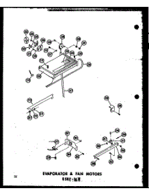 Evaporator & Fan Motors Esrf-16W (Esrf-16W / P60303-23W) (Esrf-16W-C / P60303-23Wc) (Esrf-16W-Ag / P60303-23Wg) (Esrf-16W-A / P60303-23Wa) parts for Amana Top-Mount Refrigerator ESRF-16W-AG-P60303-23WG from AppliancePartsPros.com