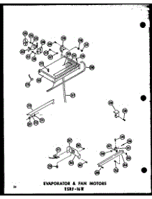 Evaporator & Fan Motors Esrf-16W (Esrf-16W-A / P60303-52Wa) (Esrf-16W-C / P60303-52Wc) (Esrf-16W-Ag / P60303-52Wg) (Esrf-16W / P60303-52W) parts for Amana Top-Mount Refrigerator ESRF-16W-AG-P60303-52WG from AppliancePartsPros.com