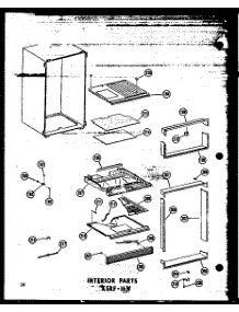 Interior Parts Esrf-16W (Esrf-16W-A / P60303-5Wa) (Esrf-16W-C / P60303-5Wc) (Esrf-16W-Ag / P60303-5Wg) (Esrf-16W / P60303-5W) parts for Amana Top-Mount Refrigerator ESRF-16W-C-P60303-5WC from AppliancePartsPros.com