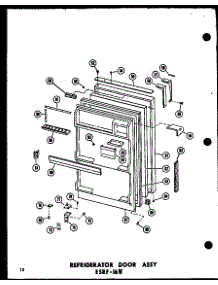 Refrigerator Door Assy Esrf-16W (Esrf-16W-A / P60303-52Wa) (Esrf-16W-C / P60303-52Wc) (Esrf-16W-Ag / P60303-52Wg) (Esrf-16W / P60303-52W) parts for Amana Top-Mount Refrigerator ESRF-16W-P60303-52W from AppliancePartsPros.com