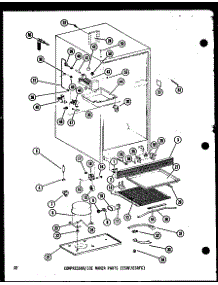 Compressor / Ice Maker Parts (Esrf / Esrfc) (Esrfc16b-L / P60303-77Wl) (Esrfc16b / P60303-77W) (Esrfc16b-G / P60303-77Wg) (Esrfc16b-C / P60303-77Wc) (Esrfc16b-A / P60303-77Wa) (Esrfc14b-G / P60303-78Wg) (Esrfc14b-A / P60303-78Wa) (Esrfc14b-C / P60303-78Wc) (Esrfc14b-L / P60303 parts for Amana Top-Mount Refrigerator ESRF14B-C-P60303-85WC from AppliancePartsPros.com