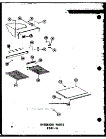 Interior Parts Esrf-16 (Esrf16-A / P60303-3Wa) (Esrf16-C / P30303-3Wc) (Esrf-16-Ag / P60303-3Wg) (Esrf16 / P60303-3W) parts for Amana Top-Mount Refrigerator ESRF16-C-P30303-3WC from AppliancePartsPros.com