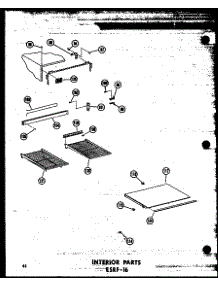 Interior Parts Esrf-16 (Esrf16a / P60303-3Wa) (Esrf16c / P60303-3Wc) (Esrf16ag / P60303-3Wg) (Esrf16 / P60303-3W) parts for Amana Top-Mount Refrigerator ESRF16AG-P60303-3WG from AppliancePartsPros.com