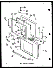 Upper Door Parts (Esrf / Esrfc) (Esrfc16b-L / P60303-77Wl) (Esrfc16b / P60303-77W) (Esrfc16b-G / P60303-77Wg) (Esrfc16b-C / P60303-77Wc) (Esrfc16b-A / P60303-77Wa) (Esrfc14b-G / P60303-78Wg) (Esrfc14b-A / P60303-78Wa) (Esrfc14b-C / P60303-78Wc) (Esrfc14b-L / P60303-78Wl) (Es parts for Amana Top-Mount Refrigerator ESRF16B-L-P60303-86WL from AppliancePartsPros.com