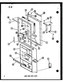 Lower Door Parts (Esr) (Esr16e-C / P73953-27Wc) (Esr16e-A / P73953-27Wa) (Esr16e-L / P73953-27Wl) (Esr16e-G / P73953-27Wg) (Esr14e-C / P73953-28Wc) (Esr14e-A / P73953-28Wa) (Esr14e-L / P73953-28Wl) (Esr14e-G / P73953-28Wg) (Esr12e-C / P73953-29Wc) (Esr12e-A / P73953-29Wa) (E parts for Amana Top-Mount Refrigerator ESRFC-14F-G-P75658-3WG from AppliancePartsPros.com