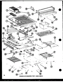 Freezer-Refrigerator Parts (Esrf / Esrfc) (Esrfc514c-L / P73953-1Wl) (Esrfc514c / P73953-1W) (Esrfc514c-G / P73953-1Wg) (Esrfc514c-C / P73953-1Wc) (Esrfc514c-A / P73953-1Wa) (Esrfc516c-G / P73953-2Wg) (Esrfc516c-A / P73953-2Wa) (Esrfc516c-C / P73953-2Wc) (Esrfc516c-L / P7395 parts for Amana Top-Mount Refrigerator ESRFC14C-G-P73953-4WG from AppliancePartsPros.com