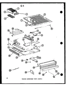 Freezer Compartment Parts (Esrfc) (Esrfc-14D / P73935-25W) (Esrfc14d-G / P73953-25Wg) (Esrfc14d-A / P73953-25Wa) (Esrfc14d-C / P73953-25Wc) (Esrfc14d / P73953-25W) (Esrfc14d-L / P73953-25Wl) (Esrfc14d-A / P74645-3Wa) (Esrfc14d-G / P74645-3Wg) (Esrfc14d-C / P74645-3Wc) (Esr parts for Amana Top-Mount Refrigerator ESRFC14D-G-P74645-3WG from AppliancePartsPros.com