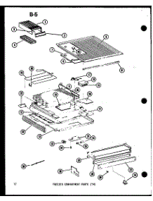 Freezer Compartment Parts (Tm) (Tm14d-C / P73953-23Wc) (Tm14d-A / P73953-23Wa) (Tm14d-G / P73953-23Wg) (Tm14d / P73953-23W) (Tm14d-L / P73953-23Wl) (Tm14d-C / P74645-1Wc) (Tm14d / P74645-1W) (Tm14d-A / P74645-1Wa) (Tm14d-L / P74645-1Wl) (Tm14d-G / P74645-1Wg) (Tm14d-C / P74645 parts for Amana Top-Mount Refrigerator ESRFC14D-P73953-25W from AppliancePartsPros.com