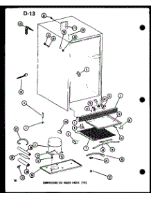 Compressor / Ice Maker Parts (Tm) (Tm14e-C / P74645-11Wc) (Tm14e-A / P74645-11Wa) (Tm14e-G / P74645-11Wg) (Tm14e / P74645-11W) (Tm14e-L / P74645-11Wl) (Tm16e-L / P74645-13Wl) (Tm16e / P74645-13W) (Tm16e-G / P74645-13Wg) (Tm16e-C / P74645-13Wc) (Tm16e-A / P74645-13Wa) parts for Amana Top-Mount Refrigerator ESRFC14E-C-P74645-12WC from AppliancePartsPros.com