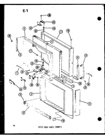 Upper Door Parts (Esrfc) (Esrfc14e-G / P74645-12Wg) (Esrfc14e-A / P74645-12Wa) (Esrfc14e-C / P74645-12Wc) (Esrfc14e-L / P74645-12Wl) (Esrfc14e / P74645-12W) (Esrfc16e-C / P74645-14Wc) (Esrfc16e / P74645-14W) (Esrfc16e-A / P74645-14Wa) (Esrfc16e-L / P74645-14Wl) (Esrfc16e-G parts for Amana Top-Mount Refrigerator ESRFC14E-G-P74645-12WG from AppliancePartsPros.com