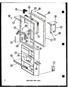 Lower Door Parts (Esr) (Esr16c-C / P73953-5Wc) (Esrc16c-A / P73953-5Wa) (Esr16c-G / P73953-5Wg) (Esr16c / P73953-5W) (Esr16c-L / P73953-5Wl) (Esr14c-C / P73953-6Wc) (Esr14c / P73953-6W) (Esr14c-A / P73953-6Wa) (Esr14c-L / P73953-6Wl) (Esr14c-G / P73953-6Wg) (Esr12c-C / P73953- parts for Amana Top-Mount Refrigerator ESRFC16C-L-P73953-3WL from AppliancePartsPros.com