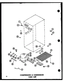 Compressor & Condensor (Esrfc316b-G / P73500-2Wg) (Esrfc316b-A / P73500-2Wa) (Esrfc316b-C / P73500-2Wc) (Esrfc316b-L / P73500-2Wl) (Esrfc316b / P73500-2W) parts for Amana Top-Mount Refrigerator ESRFC316B-A-P73500-2WA from AppliancePartsPros.com
