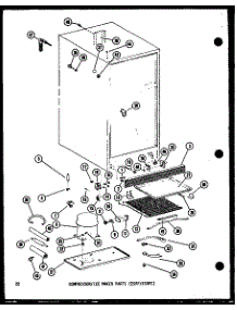 Compressor / Ice Maker Parts (Esrf / Esrfc) (Esrfc514c-L / P73953-1Wl) (Esrfc514c / P73953-1W) (Esrfc514c-G / P73953-1Wg) (Esrfc514c-C / P73953-1Wc) (Esrfc514c-A / P73953-1Wa) (Esrfc516c-G / P73953-2Wg) (Esrfc516c-A / P73953-2Wa) (Esrfc516c-C / P73953-2Wc) (Esrfc516c-L / P7395 parts for Amana Top-Mount Refrigerator ESRFC516C-A-P73953-2WA from AppliancePartsPros.com