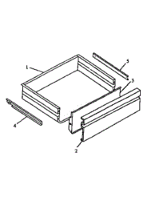 Storage Drawer parts for Caloric Electric Range EST3102L-P1130627NL from AppliancePartsPros.com
