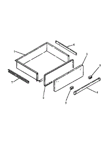 Storage Drawer (Est3992l / P1132620nl) (Est3992l / P1132636nl) (Est3992l / P1132637nl) (Est3992l / P1132643nl) (Est3992w / P1132620nw) (Est3992w / P1132636nw) (Est3992w / P1132637nw) (Est3992w / P1132643nw) parts for Caloric Electric Range EST3992W/P1132636NW from AppliancePartsPros.com