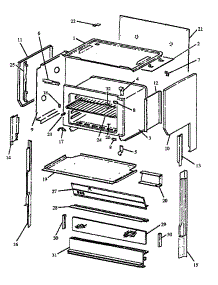 Upper Oven (Est3992l / P1132620nl) (Est3992l / P1132636nl) (Est3992l / P1132637nl) (Est3992l / P1132643nl) (Est3992w / P1132620nw) (Est3992w / P1132636nw) (Est3992w / P1132637nw) (Est3992w / P1132643nw) parts for Caloric Electric Range EST3992W/P1132636NW from AppliancePartsPros.com