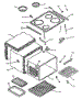 Main Top And Oven Assembly (Est3992l / P1132620nl) (Est3992l / P1132636nl) (Est3992l / P1132637nl) (Est3992l / P1132643nl) (Est3992w / P1132620nw) (Est3992w / P1132636nw) (Est3992w / P1132637nw) (Est3992w / P1132643nw)