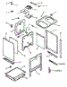Oven Cabinet Assembly (Est3992l / P1132620nl) (Est3992l / P1132636nl) (Est3992l / P1132637nl) (Est3992l / P1132643nl) (Est3992w / P1132620nw) (Est3992w / P1132636nw) (Est3992w / P1132637nw) (Est3992w / P1132643nw)